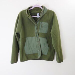 Te Verde Button Down Sherpa Jacket in Olive Green Size (M) NWT!